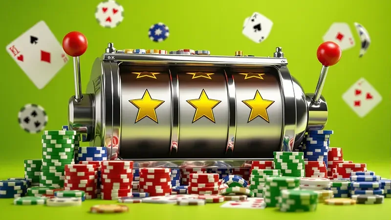 Tampilan permainan digital dengan nuansa slot